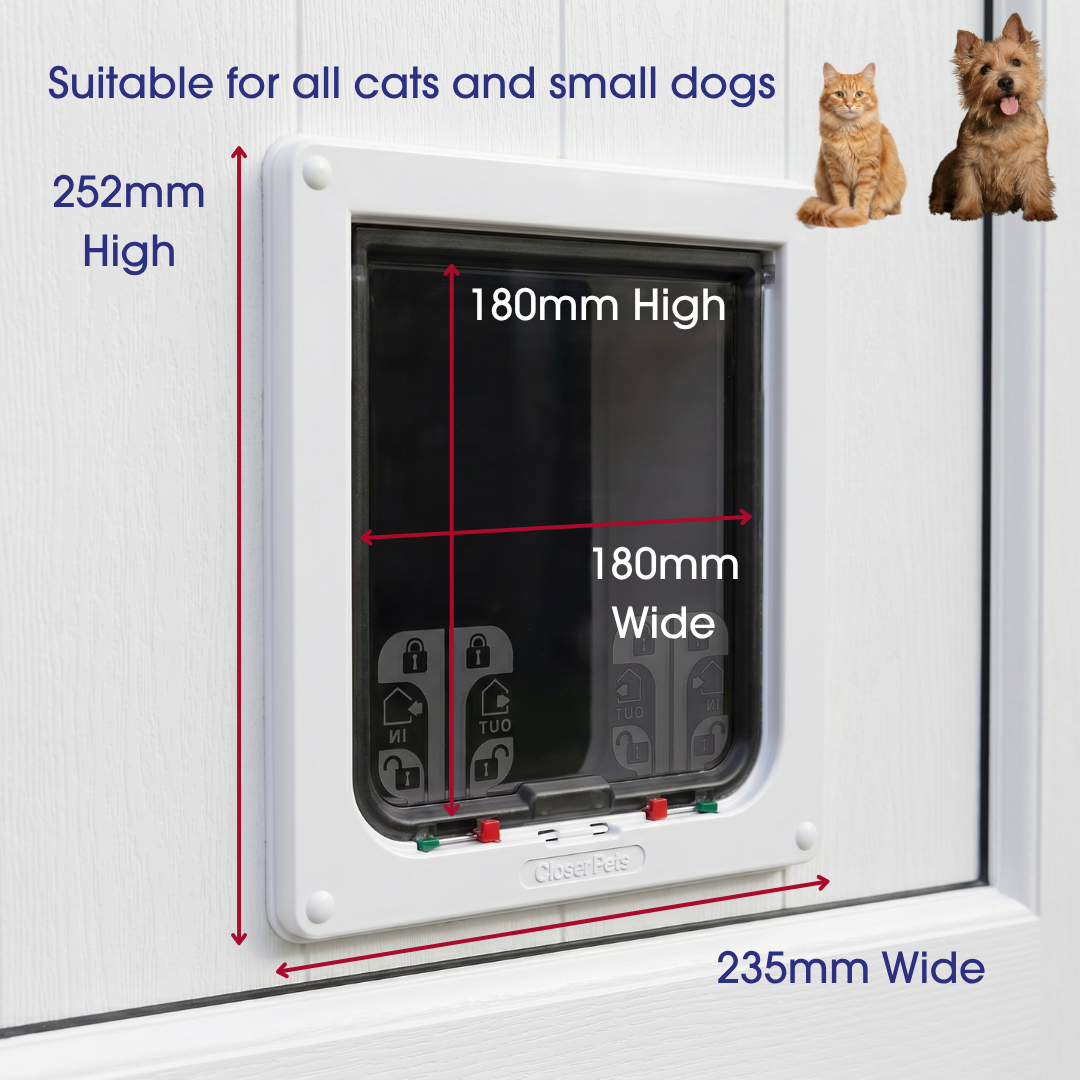 Cat Mate Large Cat Flap - For Large Cats and Small Dogs (221)