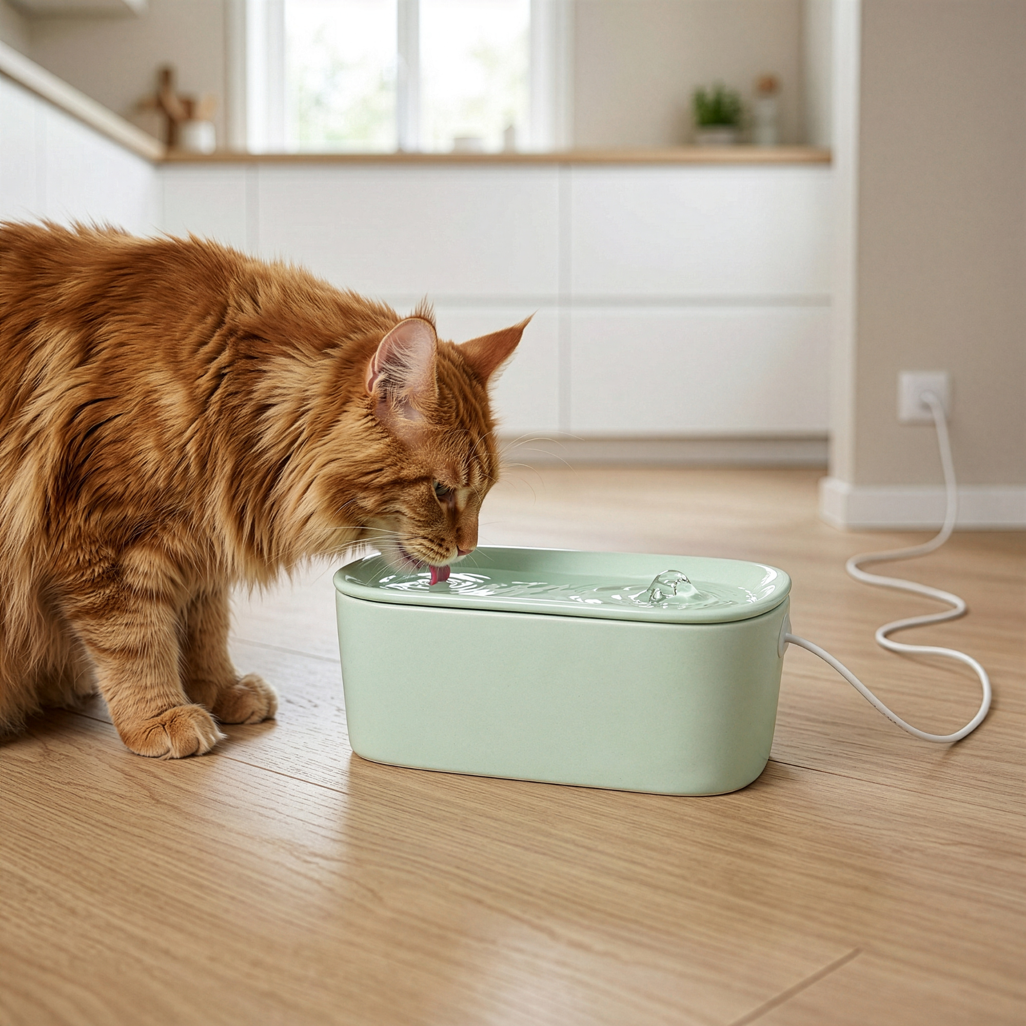 Cat Mate 800ml USB Ceramic Water Fountain