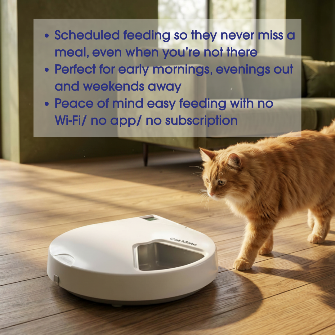 Cat Mate C500 - 5 Meal Digital Automatic Feeder with Ice Packs
