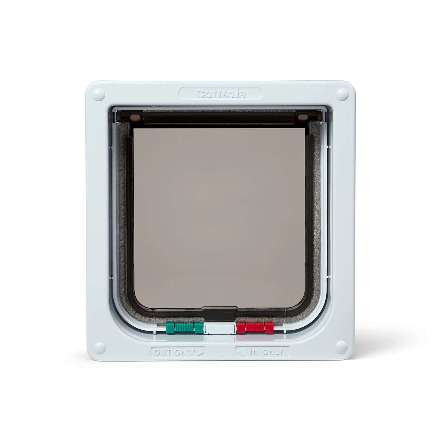 4-Way-Locking Cat Flap with Liner to 50mm (2 inches) – White (235W)