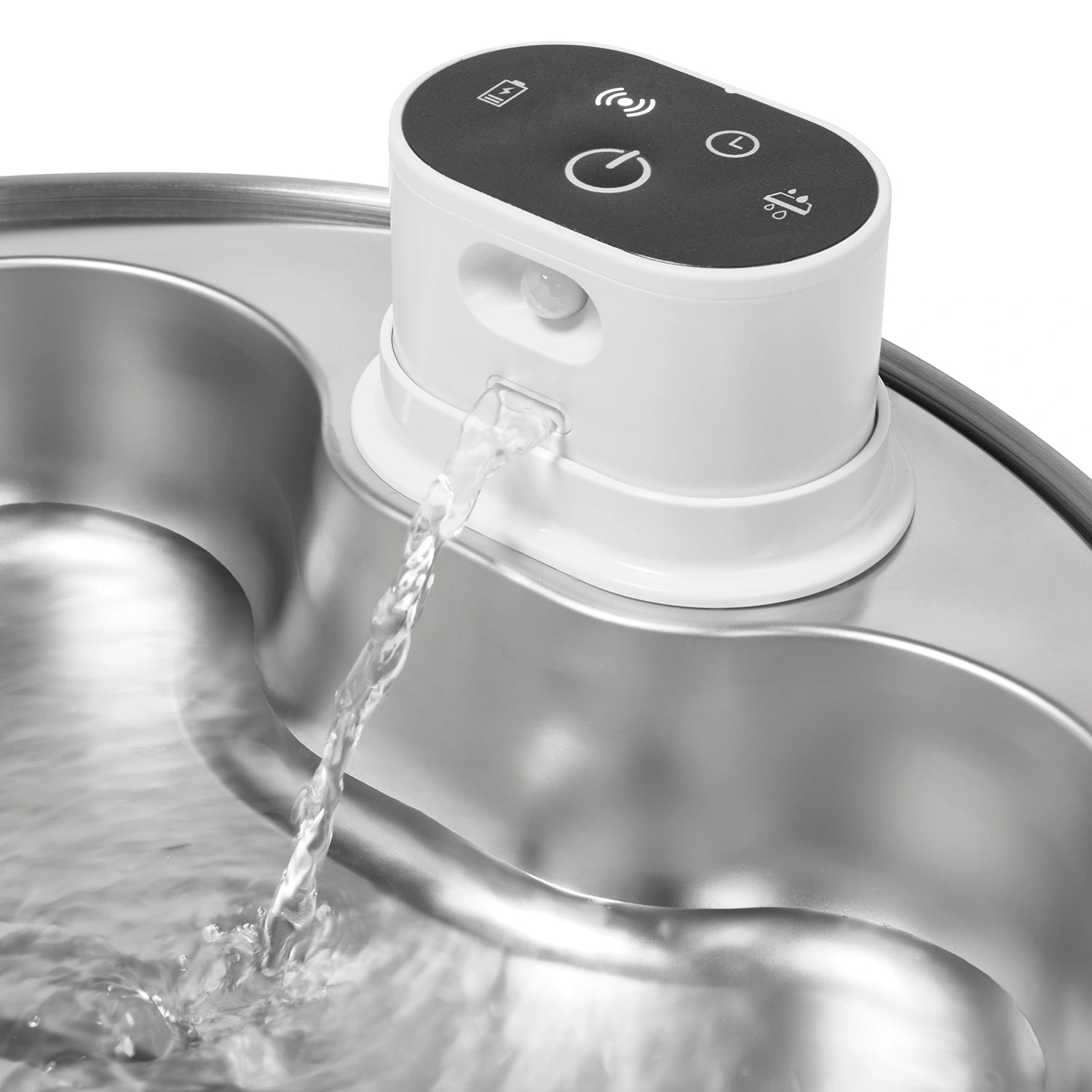 Dog Mate 8 Liter Stainless Steel Cordless Pet Water Fountain
