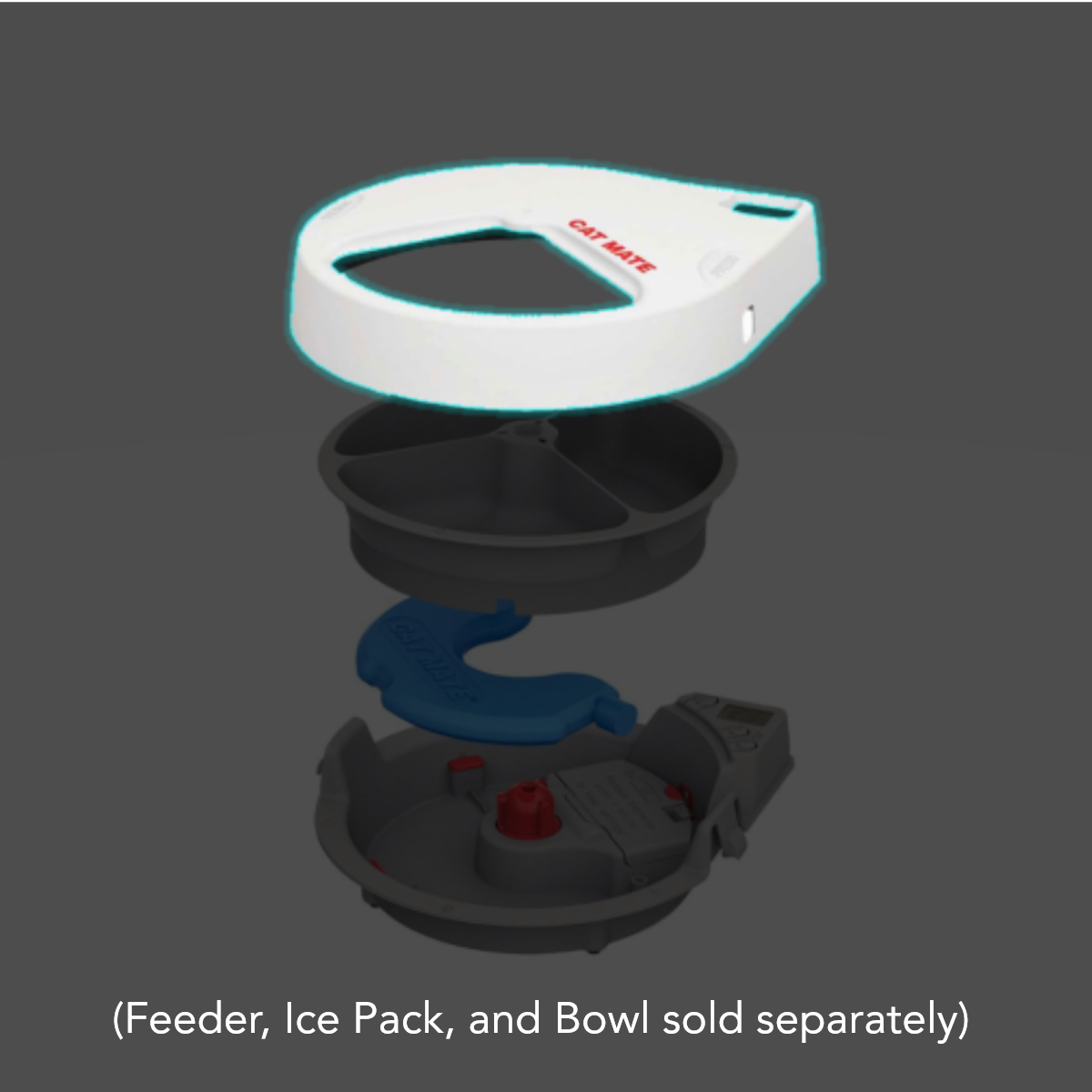 Replacement Lid: Three-meal Automatic Pet Feeder (943)