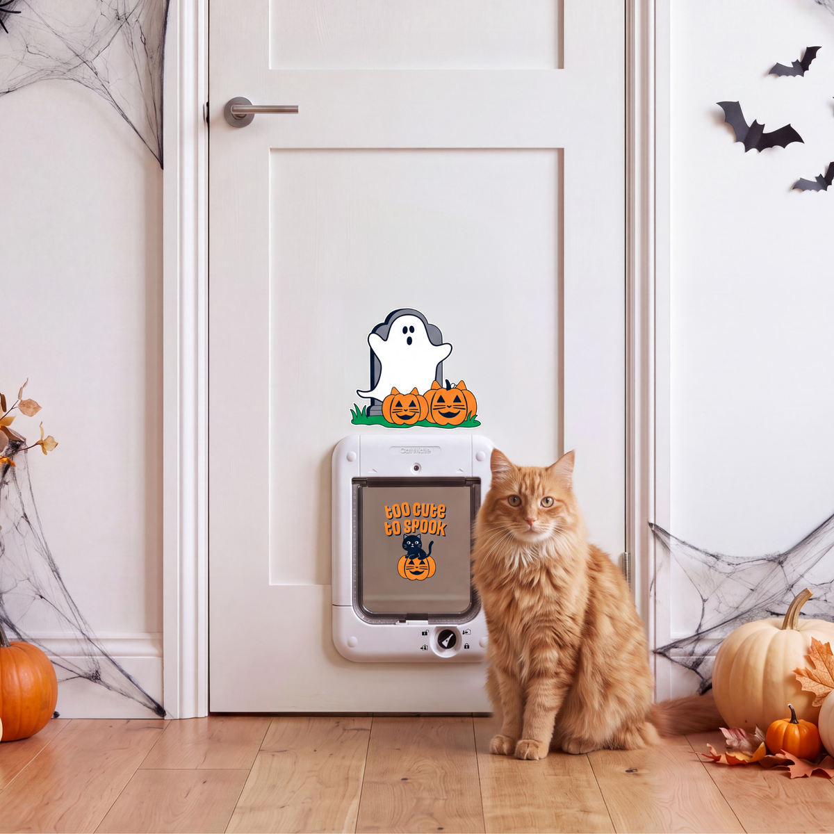 Pet Door Décor Vinyl Stickers - Halloween & Christmas Designs