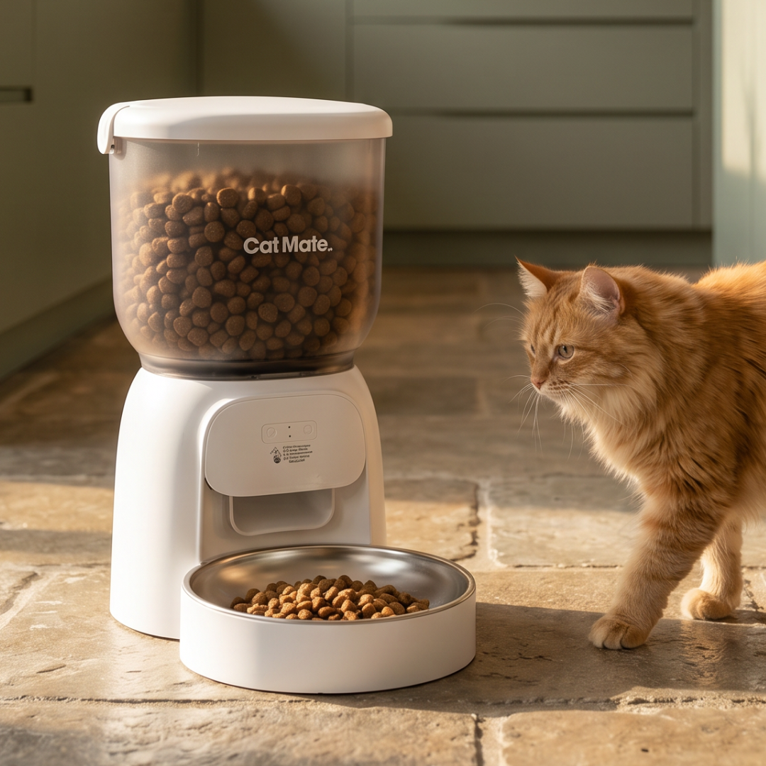 Cat Mate WiFi Automatic Pet Feeder – 4L Dry Food Dispenser for Cats & Small Dogs