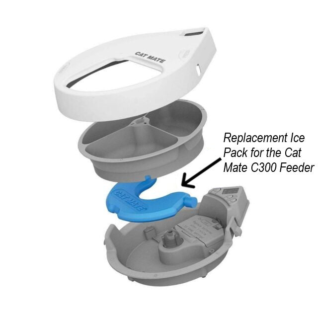 Cat Mate Single Replacement Ice Pack: Three-meal Automatic Pet Feeder (942)