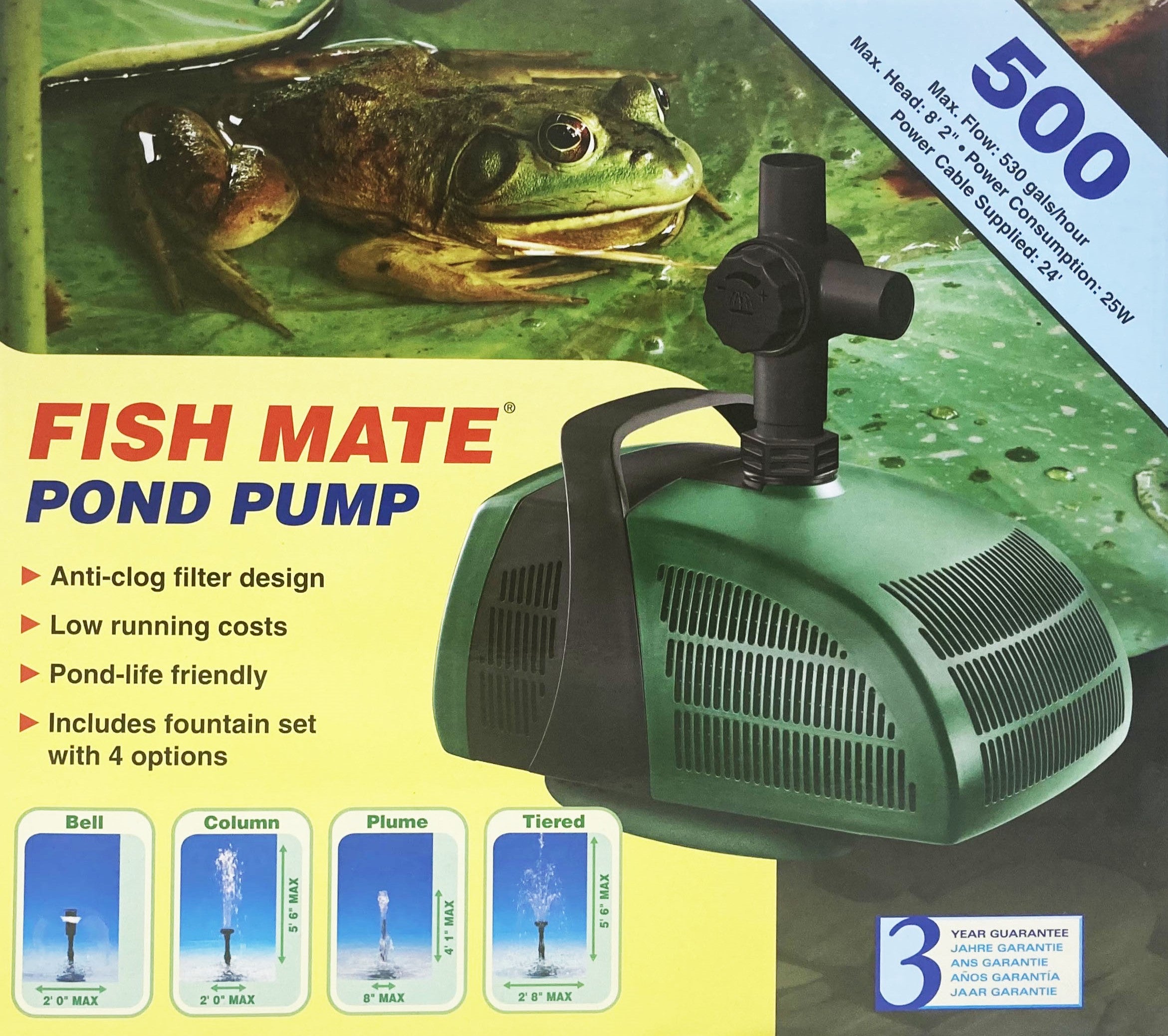 500 Pond Pump - 530 Gallons per hour (447)