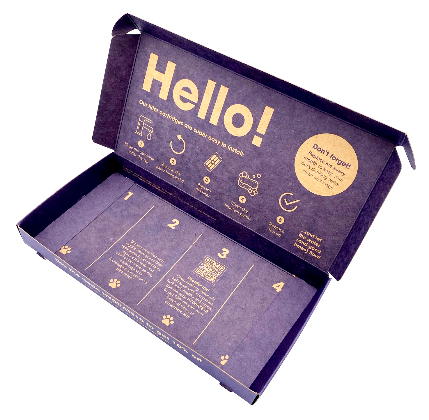 3-Stage Filter Cartridges: Pet Fountain (4 Pack) (CP 386)