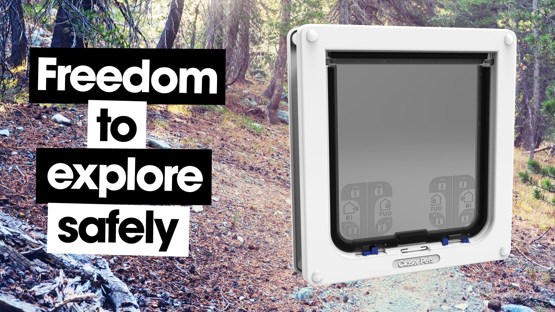 Closer Pets Large Cat Flap White (CP221)