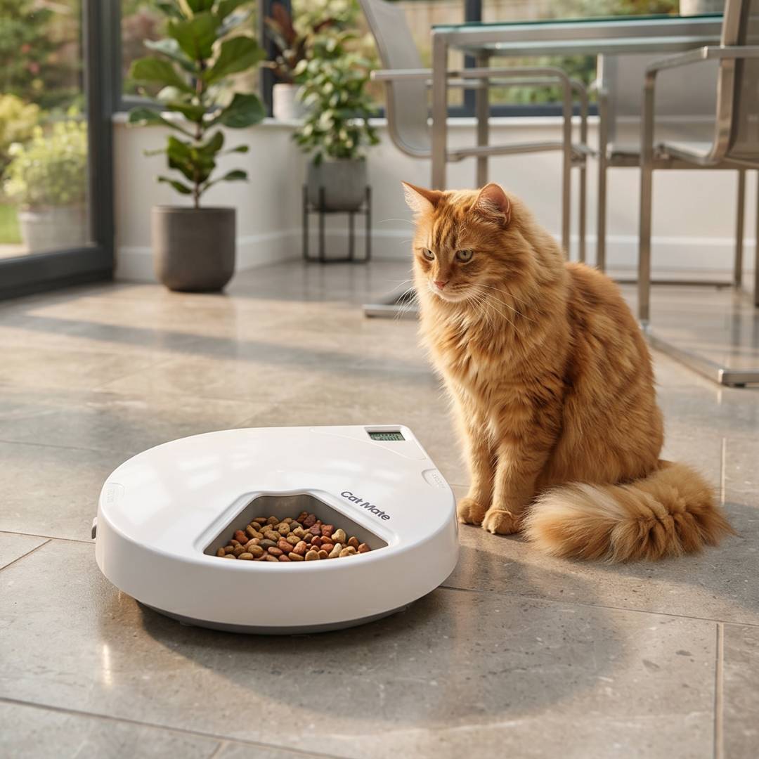 Cat Mate C500 - 5 Meal Digital Automatic Feeder with Ice Packs