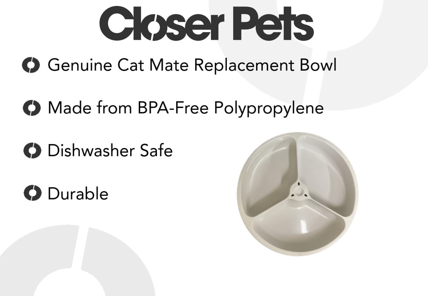 Replacement Bowl: Three-meal Automatic Pet Feeder (944)
