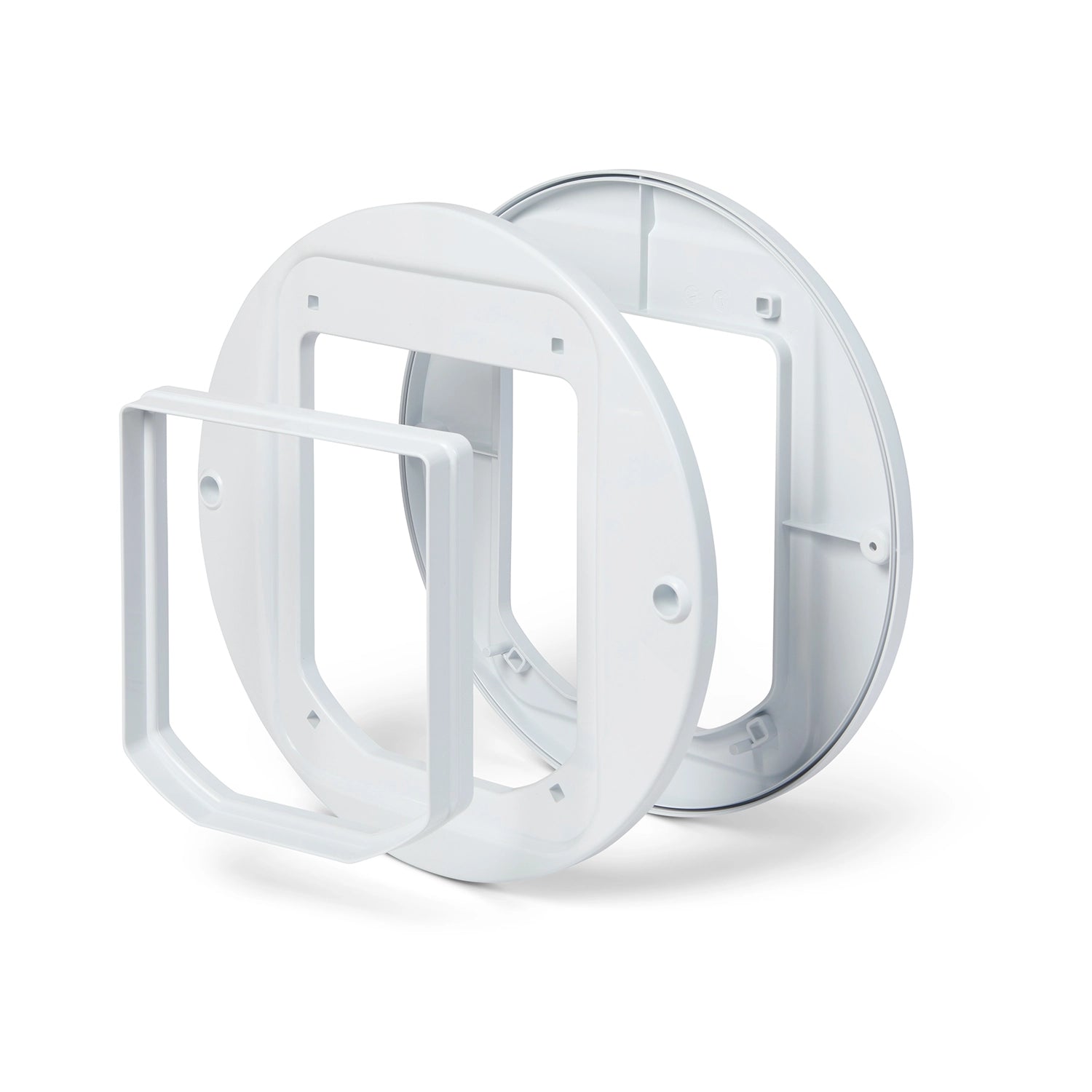 Cat Flap Adapter Kit for Walls and Glass Panels – White (361W)