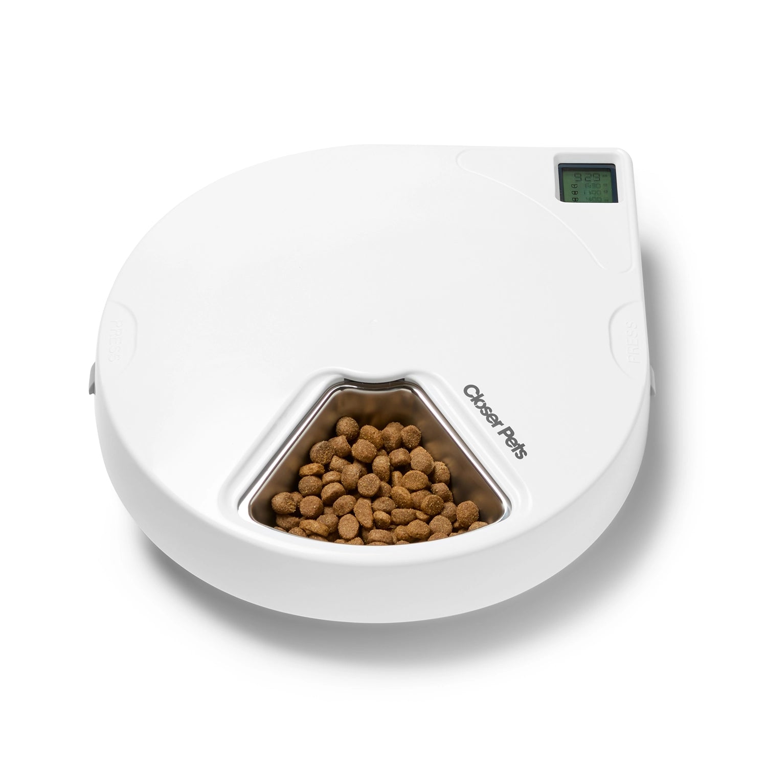 Closer Pets Five-Meal Automatic Pet Feeder with Stainless Steel Bowl Inserts and Ice Packs C500