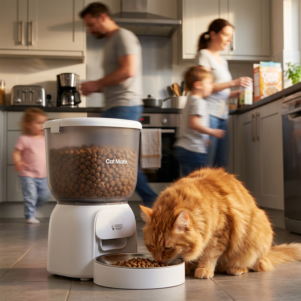 Cat Mate WiFi Automatic Pet Feeder – 4L Dry Food Dispenser for Cats & Small Dogs
