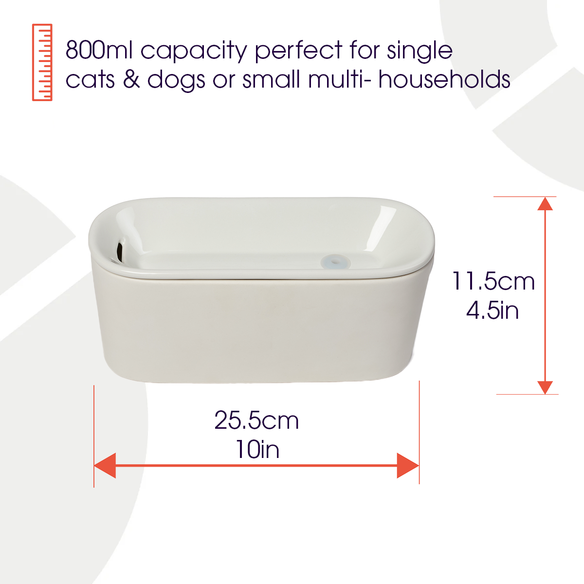 Cat Mate 800ml USB Ceramic Water Fountain
