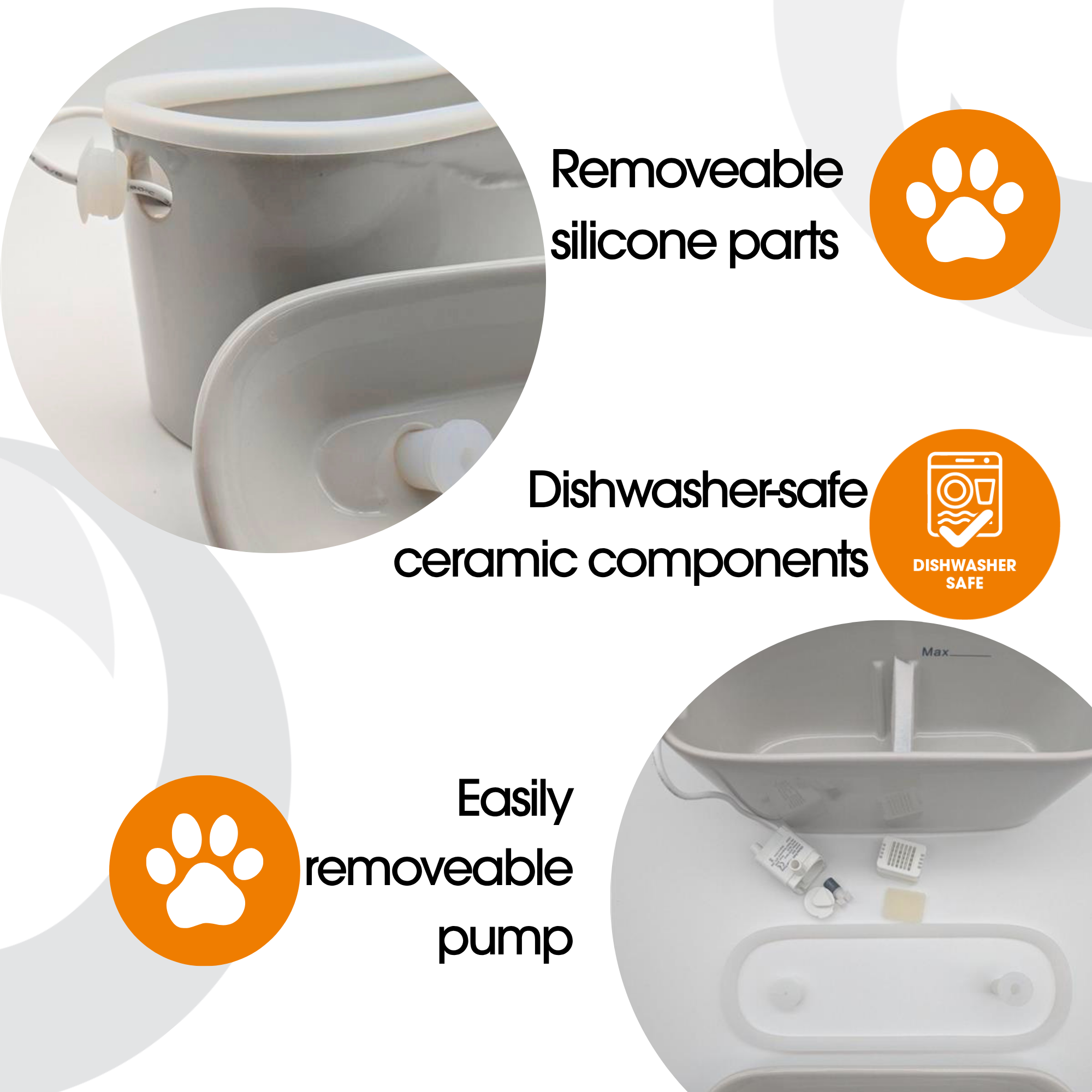Cat Mate 800ml USB Ceramic Water Fountain