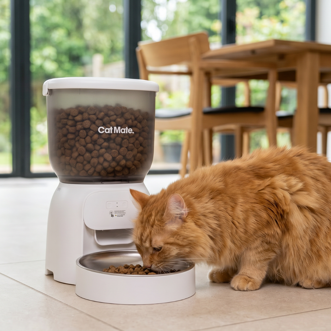 Cat Mate WiFi Automatic Pet Feeder – 4L Dry Food Dispenser for Cats & Small Dogs