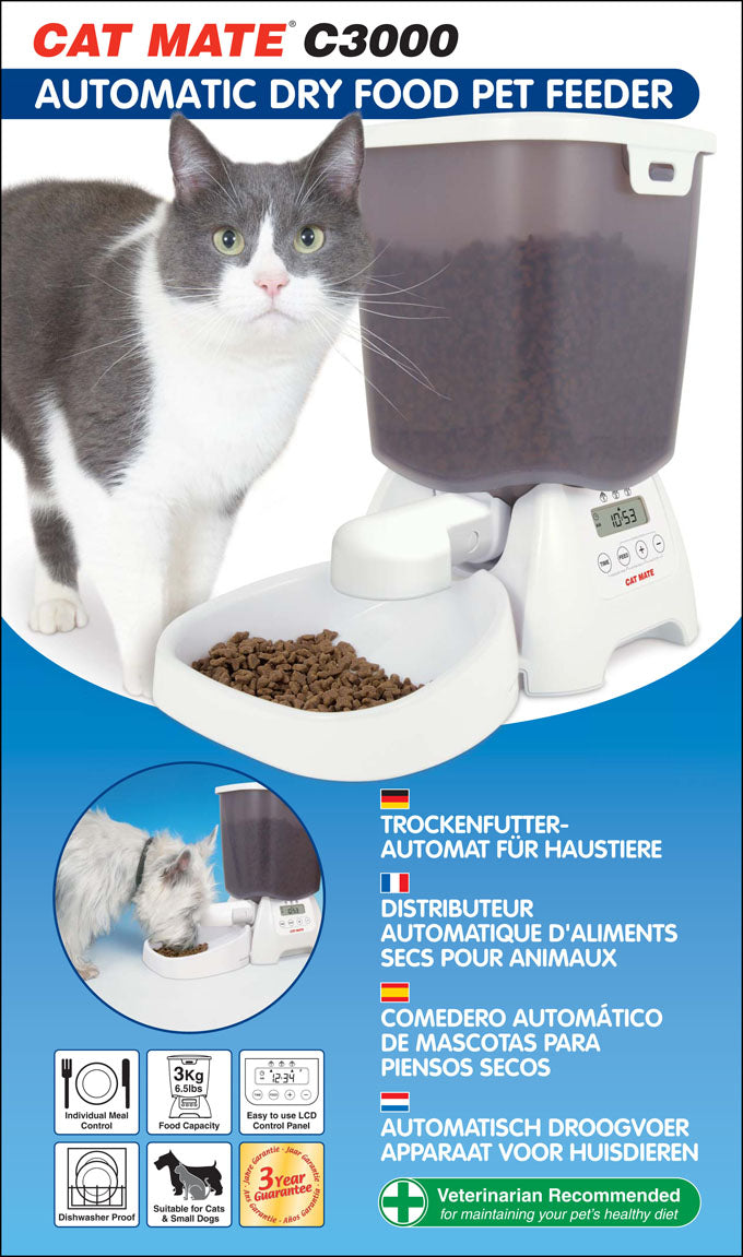 Automatic Dry Food Pet Feeder with Digital Timer (C3000)