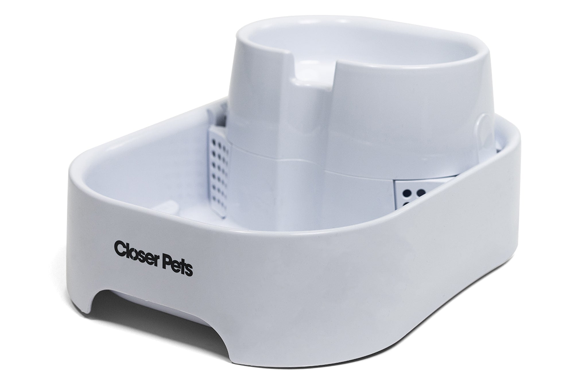 Closer Pets Large Two-level 200 fl. oz. Pet Fountain – White (CP 385)