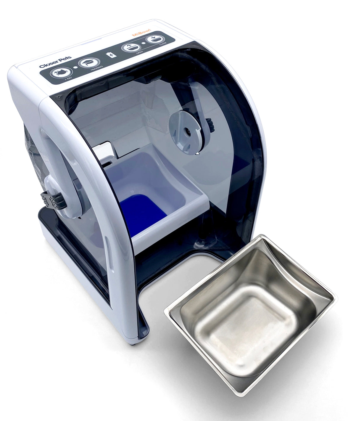 MiBowl Automatic Microchip Pet Feeder with Stainless Steel Insert and Ice Pack (CP503)